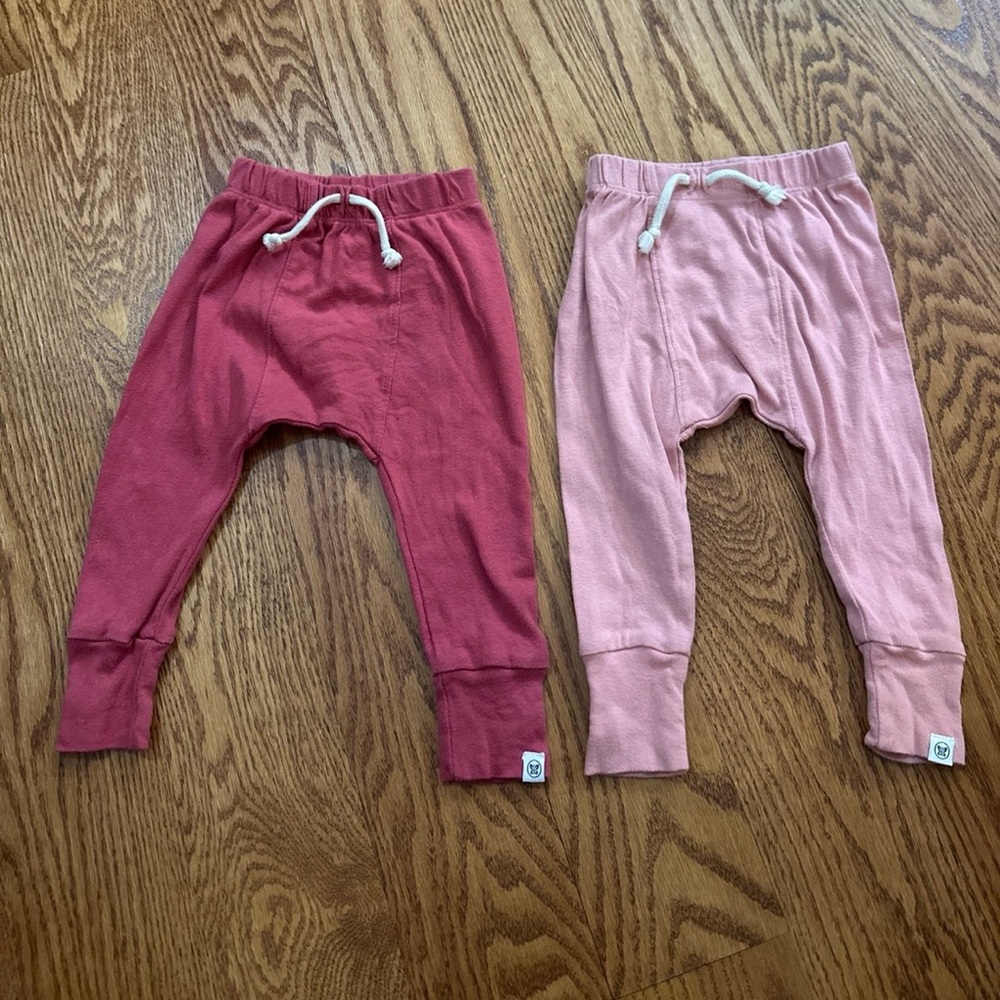 Honest Baby Girl Pants Bundle Pink 3-6 Months Organic